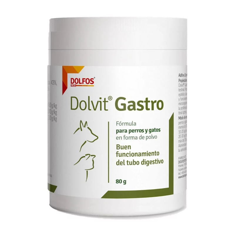 Suplemento Dolvit Gastro Para Perros y Gatos 80gr