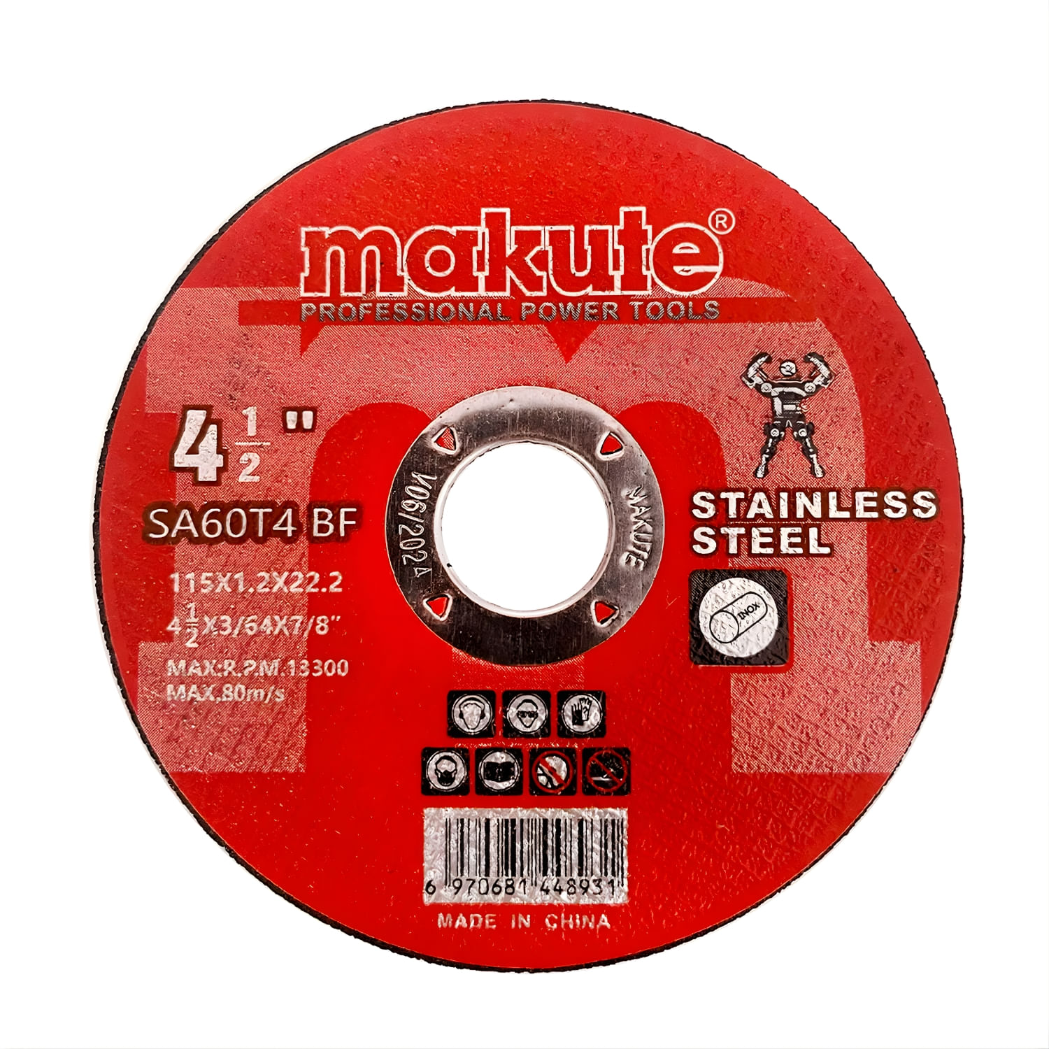 Disco de corte de Acero 4.5"" Makute