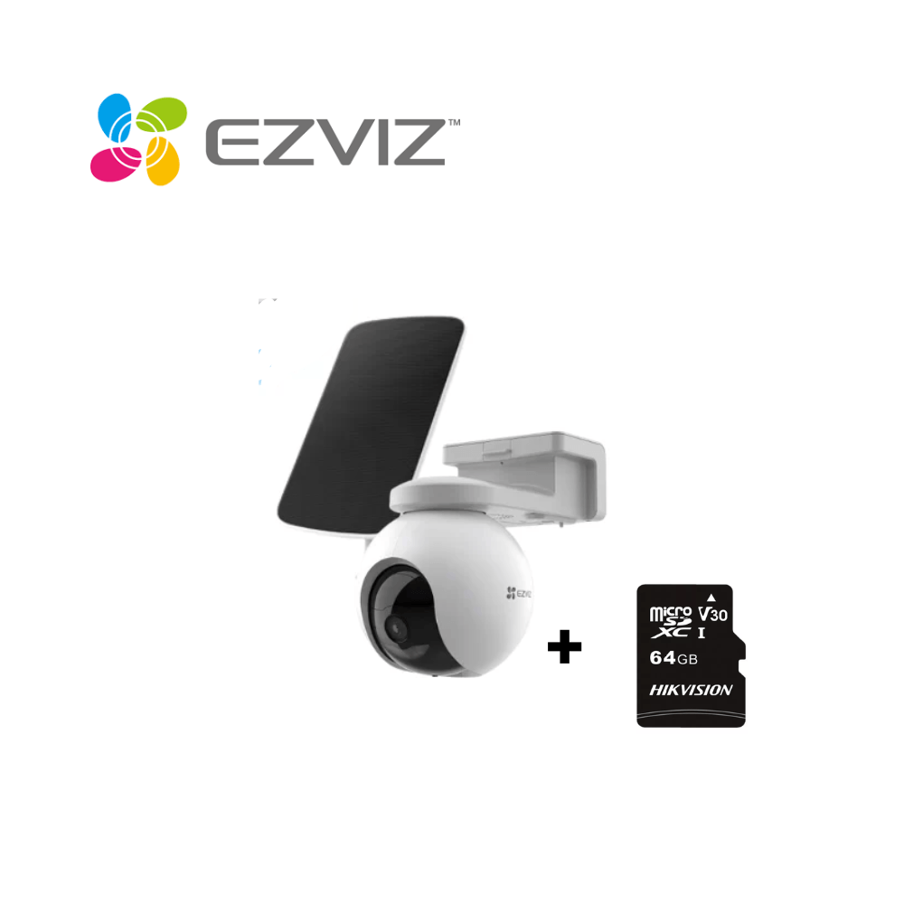 Cámara 4G con batería y rotación 360° EB8-4G + MicroSD 64GB - Ezviz