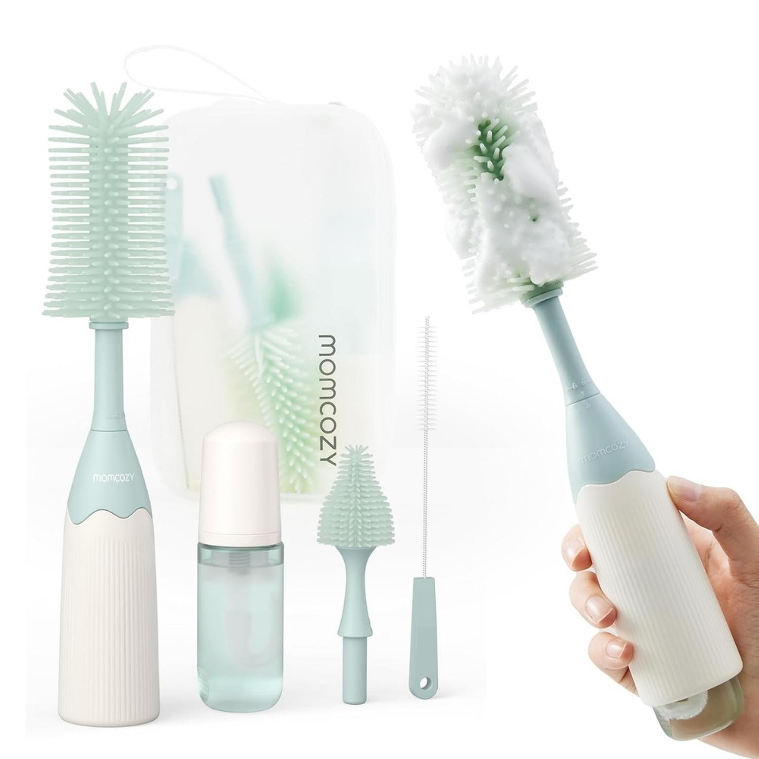 Kit de Cepillo Limpiador Momcozy para Biberones y Extractores