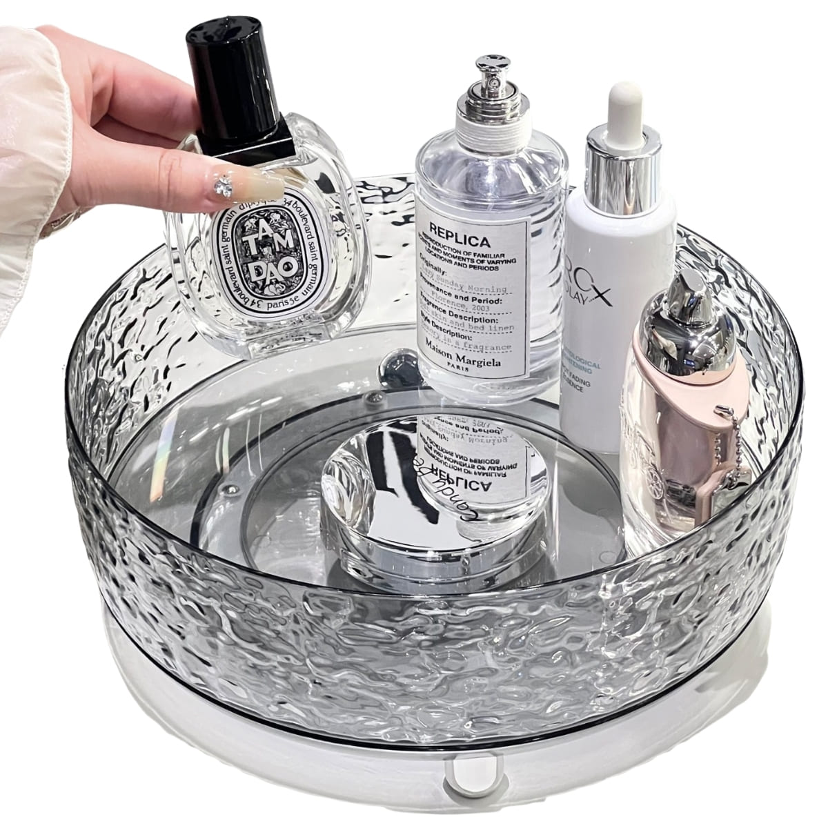 Organizador Giratorio Multiusos Siena Mediano Gris