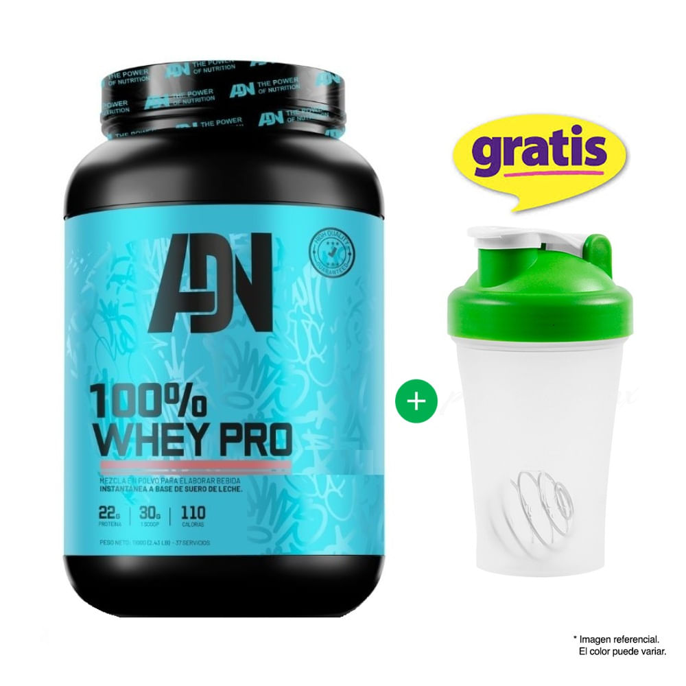 100% WHEY PRO 1.1 kg / 1.1 Kilos Adn Nutrition Vainilla