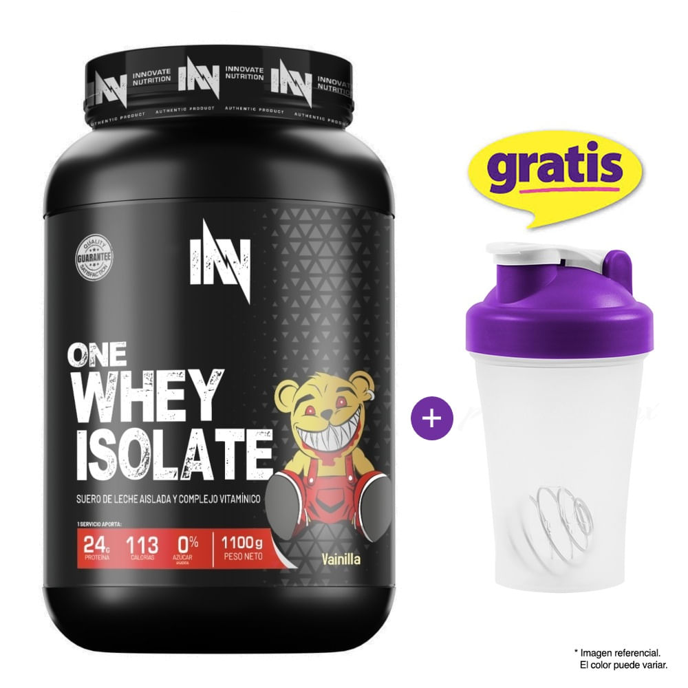 ONE WHEY ISOLATE VAINILLA 1.1 kilos proteína isolatada +SHAKER