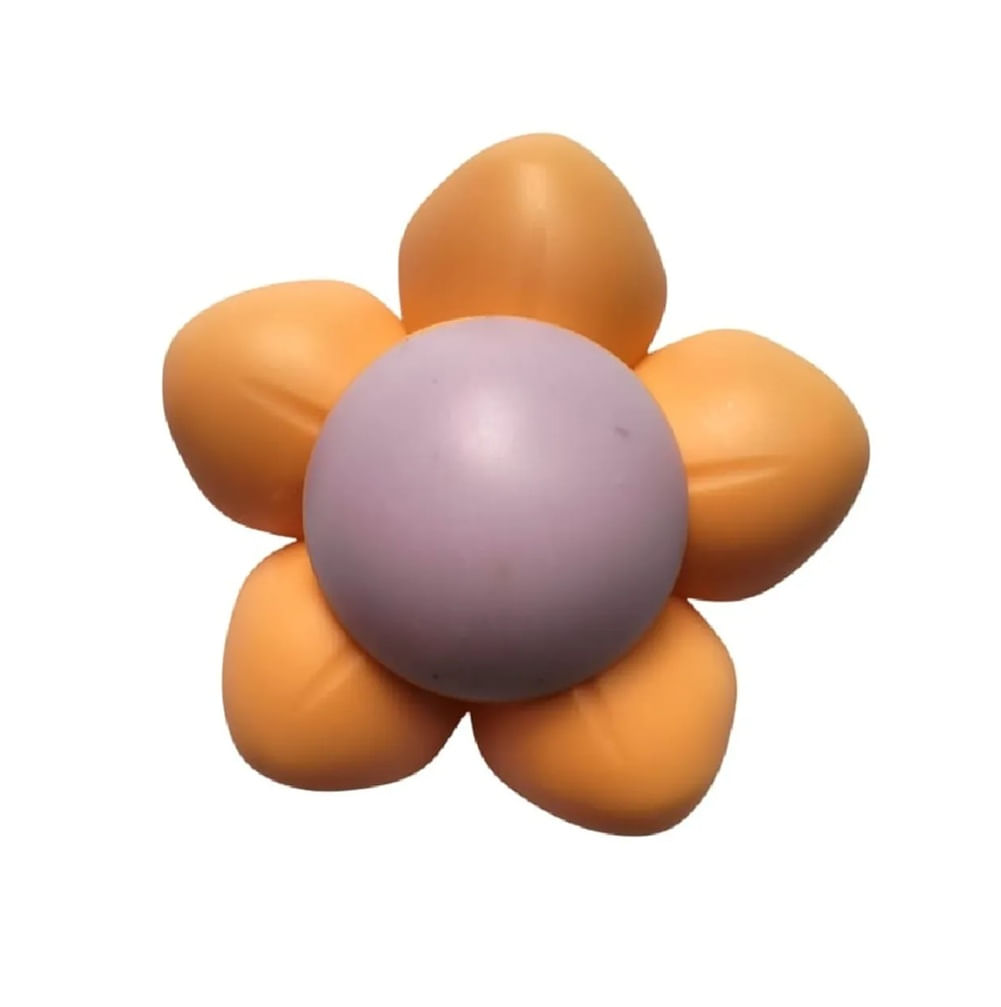 Juguete catnip caramelo duro para gatos flor naranja