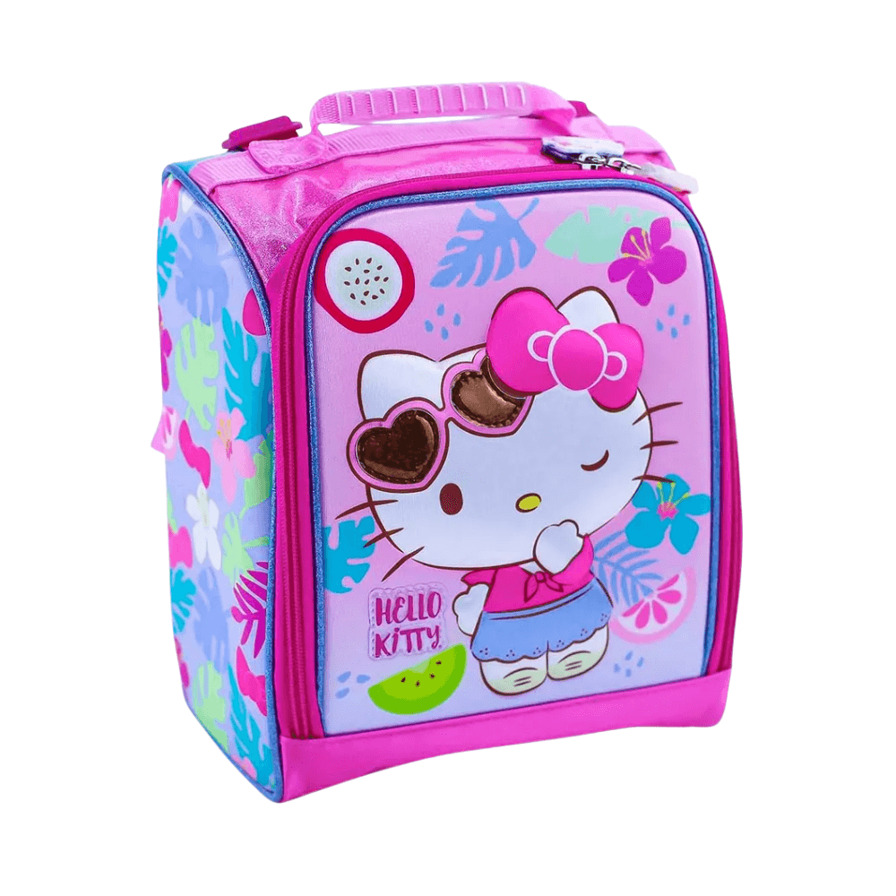 Lonchera Termica Oficio Magic Scool Hello Kitty 3D EVA con Brillo