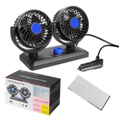 360 Grados Doble Ventilador Para Auto Carro Coche 12v