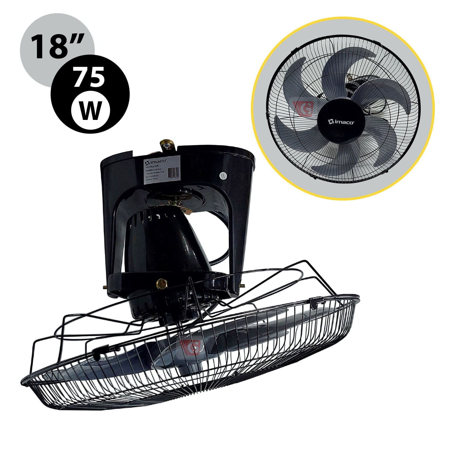 Ventilador De Techo 18"" OCF7919 75W Imaco