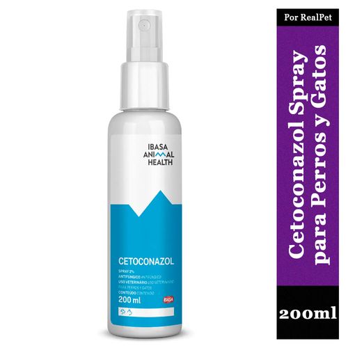 Cetoconazol Spray 2% Ibasa Antifúngico Perros y Gatos 200Ml