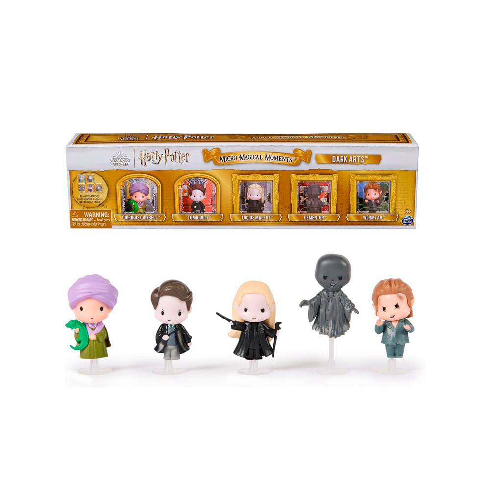 Wizarding World Harry Potter Arts 5 Pack Set Display Cases
