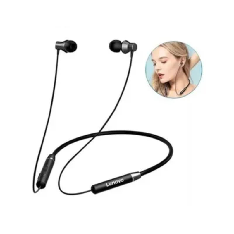 AUDIFONOS BLUETOOTH LENOVO HE05 Negro