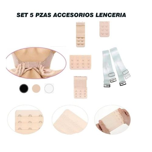 kit 4 extensores Y sujetador TRANSPARENTE PARA Brasier