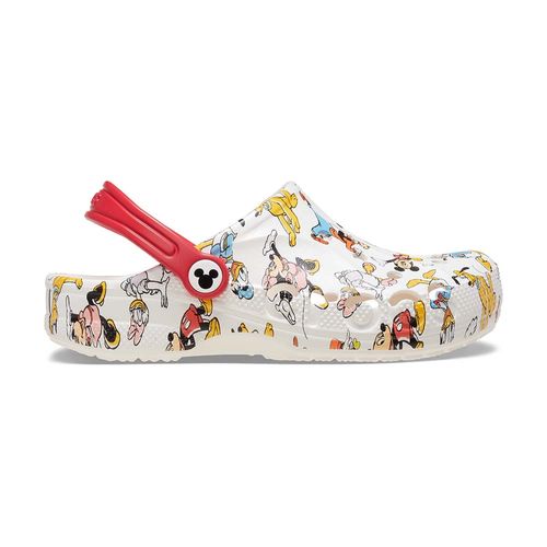 Crocs Niño Mickey And Friends Baya Clogs Cr210566-90H Blanco