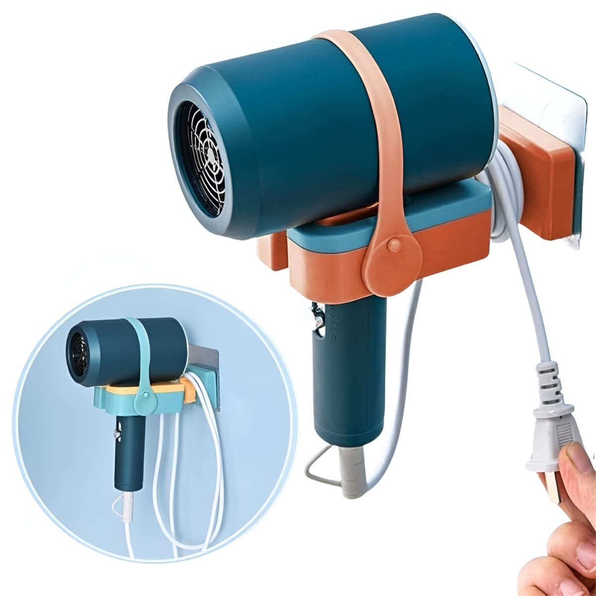 Porta Secadora Con Seguro Giratorio Naranja