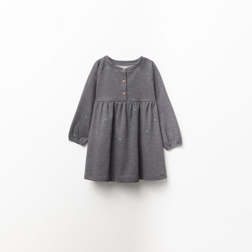 Vestido Niña Sfera Jacquard Gris Medio