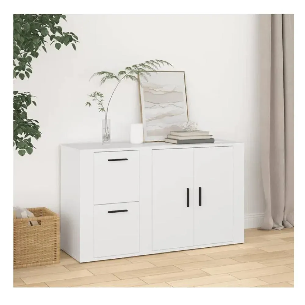 Aparador Clásico TU MESITA Atom color Blanco 2 cajones 2 puertas