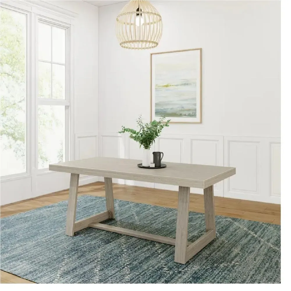 Mesa de Comedor Clásica TU MESITA Collins color Gris