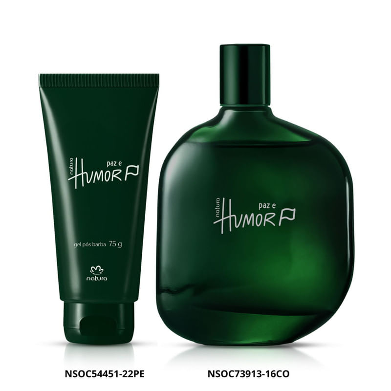 Set Natura Perfume Humor Paz y Humor con Gel Post Barba