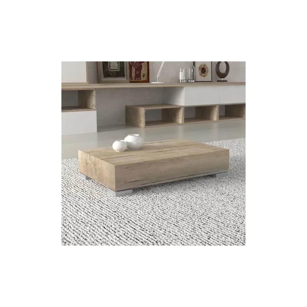 Mesa de Centro Rústica MInerva color Ceniza TU MESITA