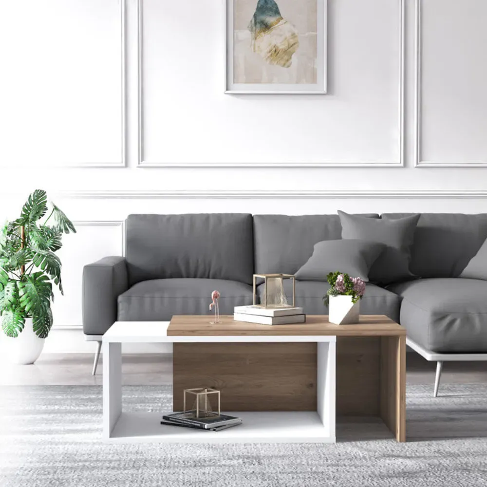 Mesa de Centro Moderna Felicia con Tablero Movible