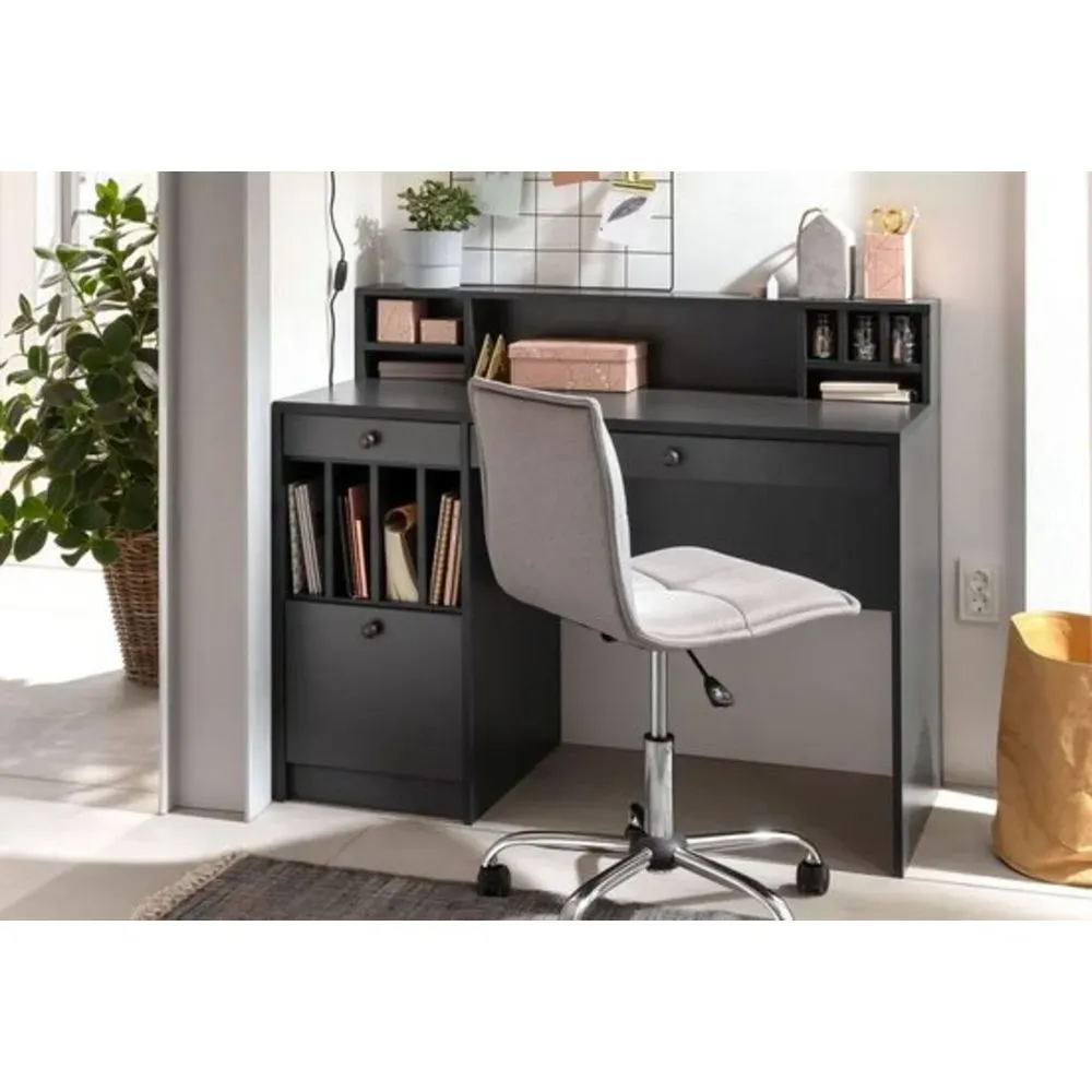 Escritorio Moderno Dickens Negro 120cm