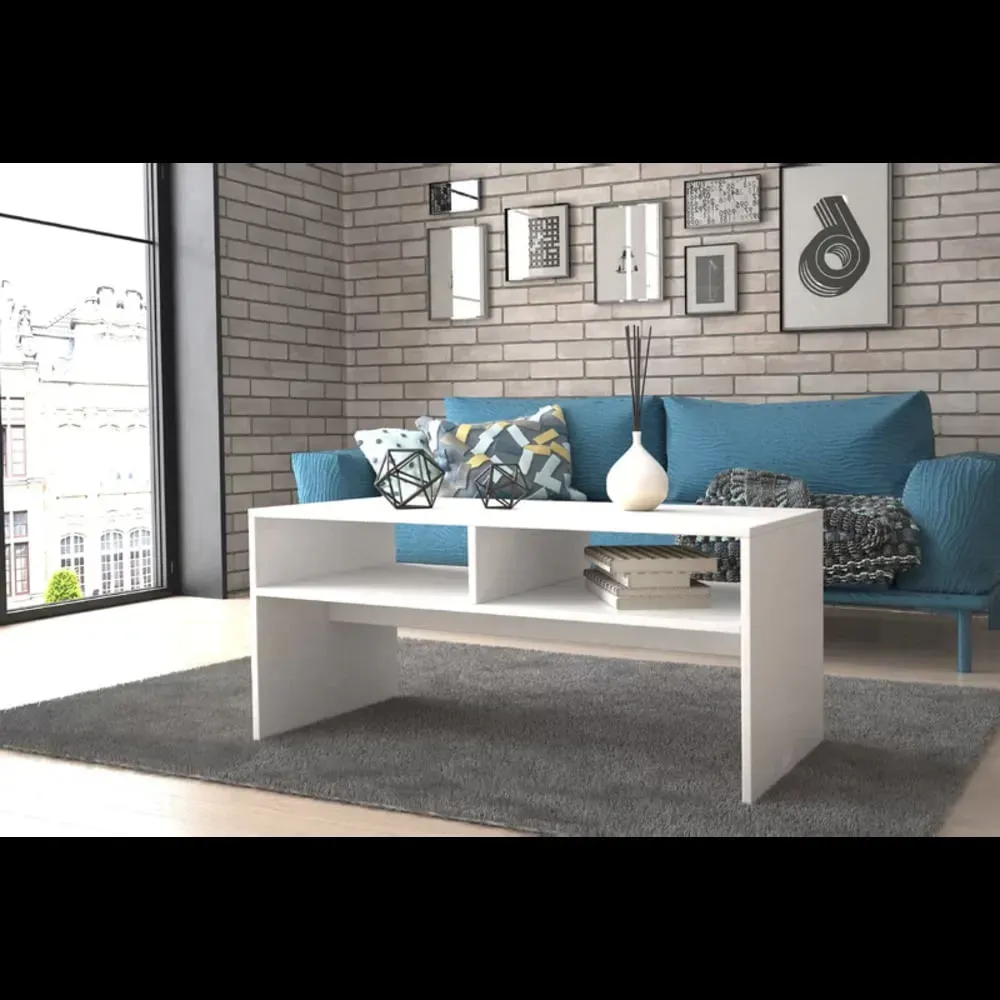 Mesa de Centro Contemporánea Yakima Blanco