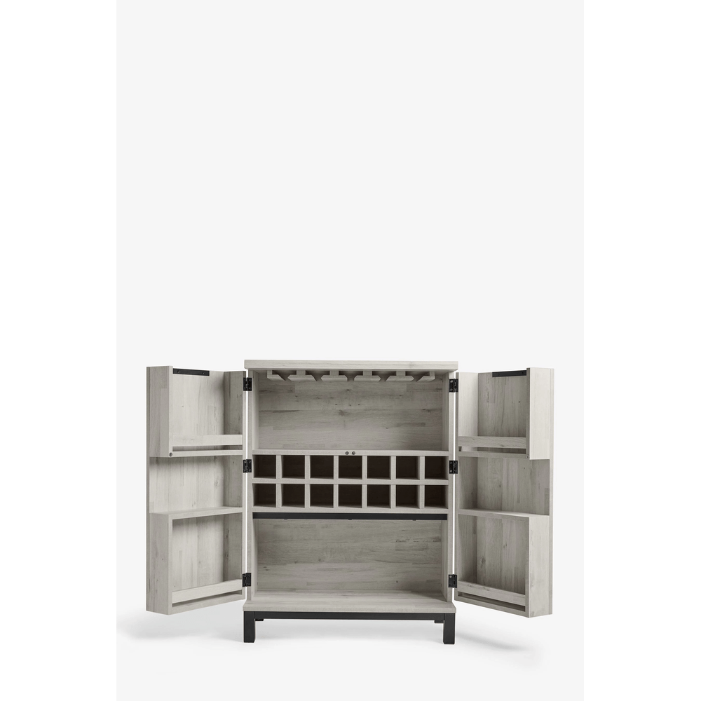 Mesa de Bar Rústica Miller 2 puertas color Ceniza TU MESITA