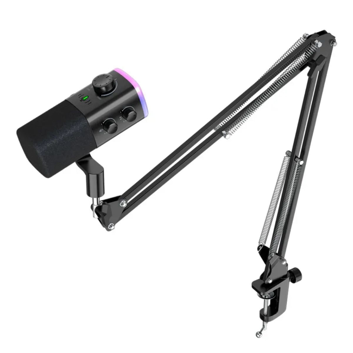 Fifine - Micrófono Ampligame AM9T XLR/USB (Incluye Brazo) - Negro