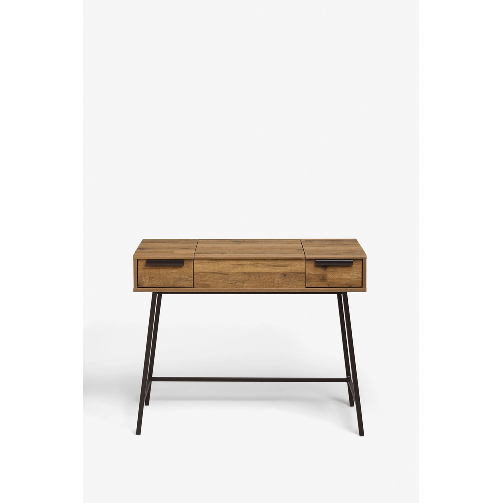 Tocador Rústico Village color Marrón 2 cajones TU MESITA