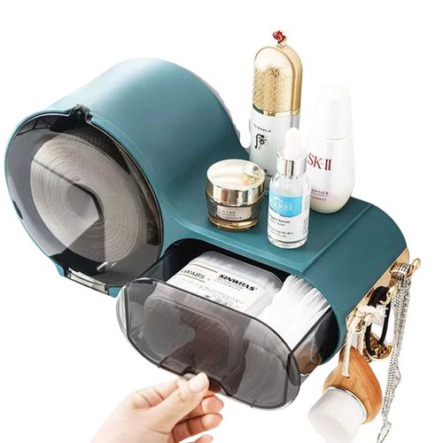 Dispensador De Papel Premium Con Ganchos Verde