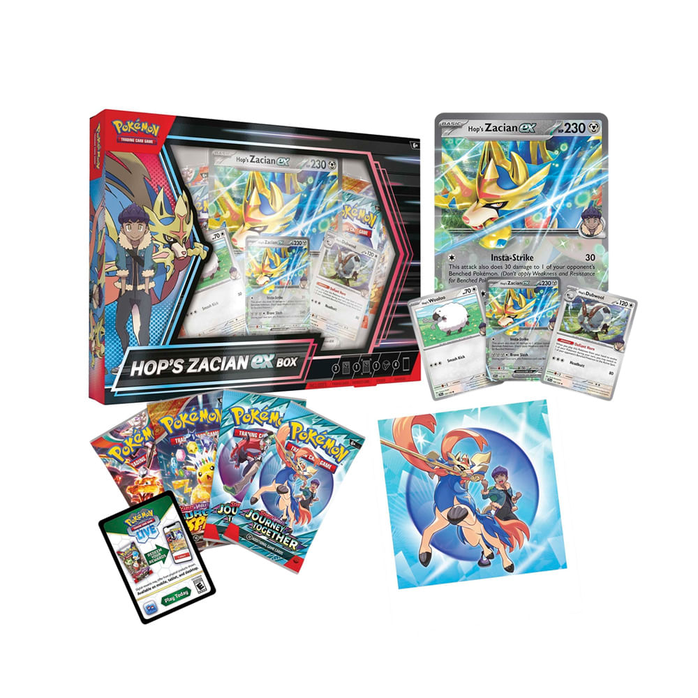 Pokemon TCG Journey Together Hops Zacian Ex Ingles
