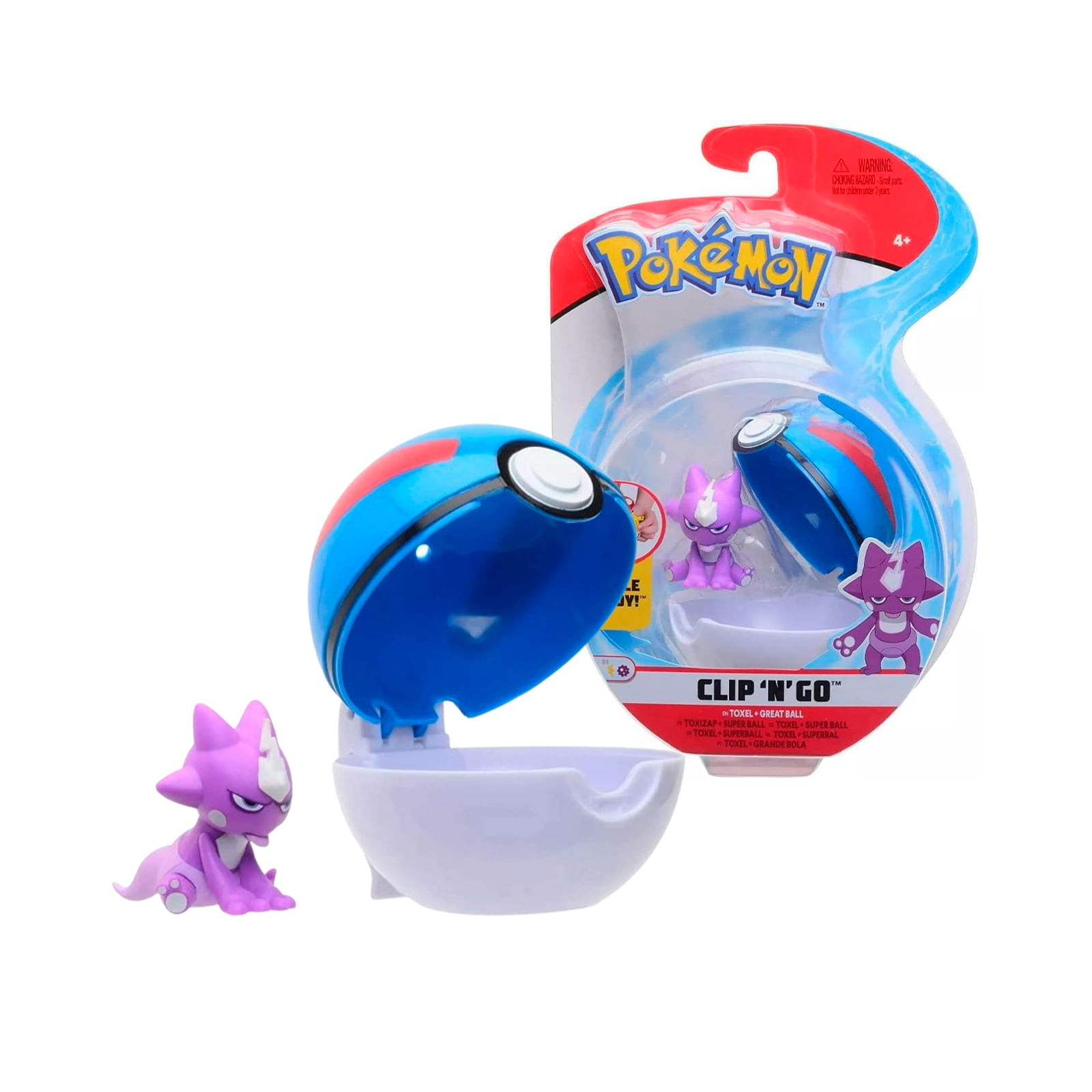 Pokemon Clip N Go Toxel Incluye Pokebola
