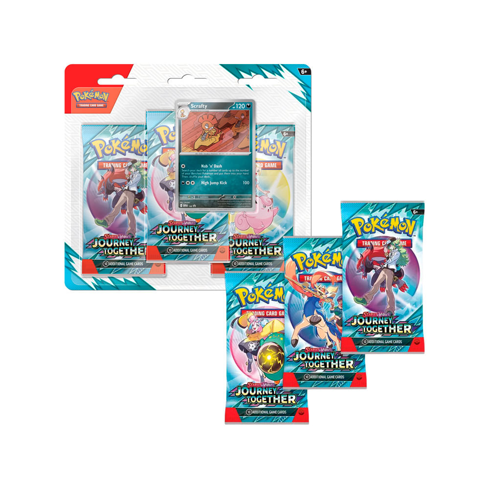 Pokemon TCG Blister Journey Together Scrafty Español