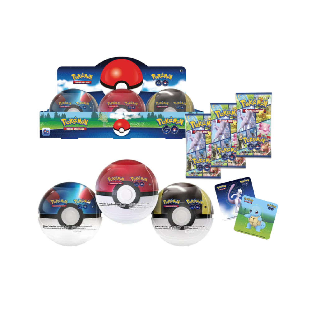 Pokemon Go Pokeballs TCG Tin Pack 6 Unidades Ingles
