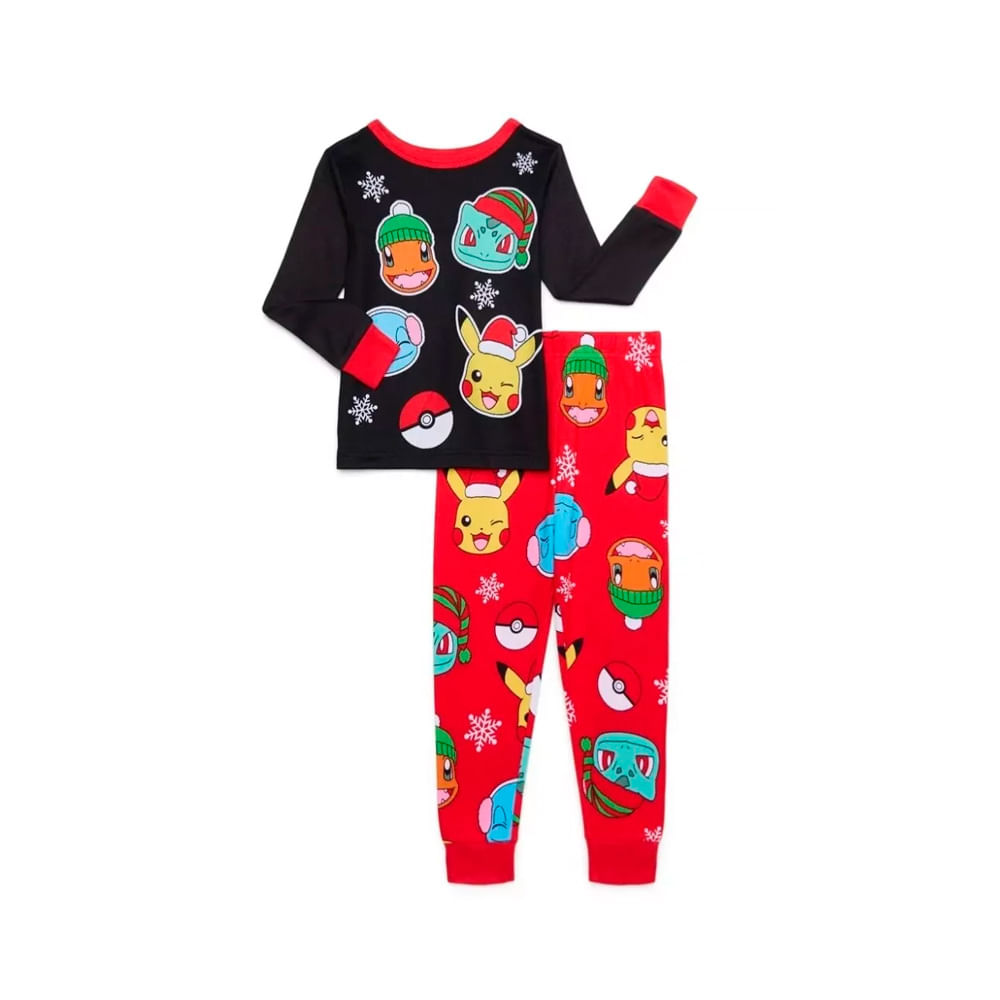 Pokemon Conjunto Pijama Christmas Talla 4