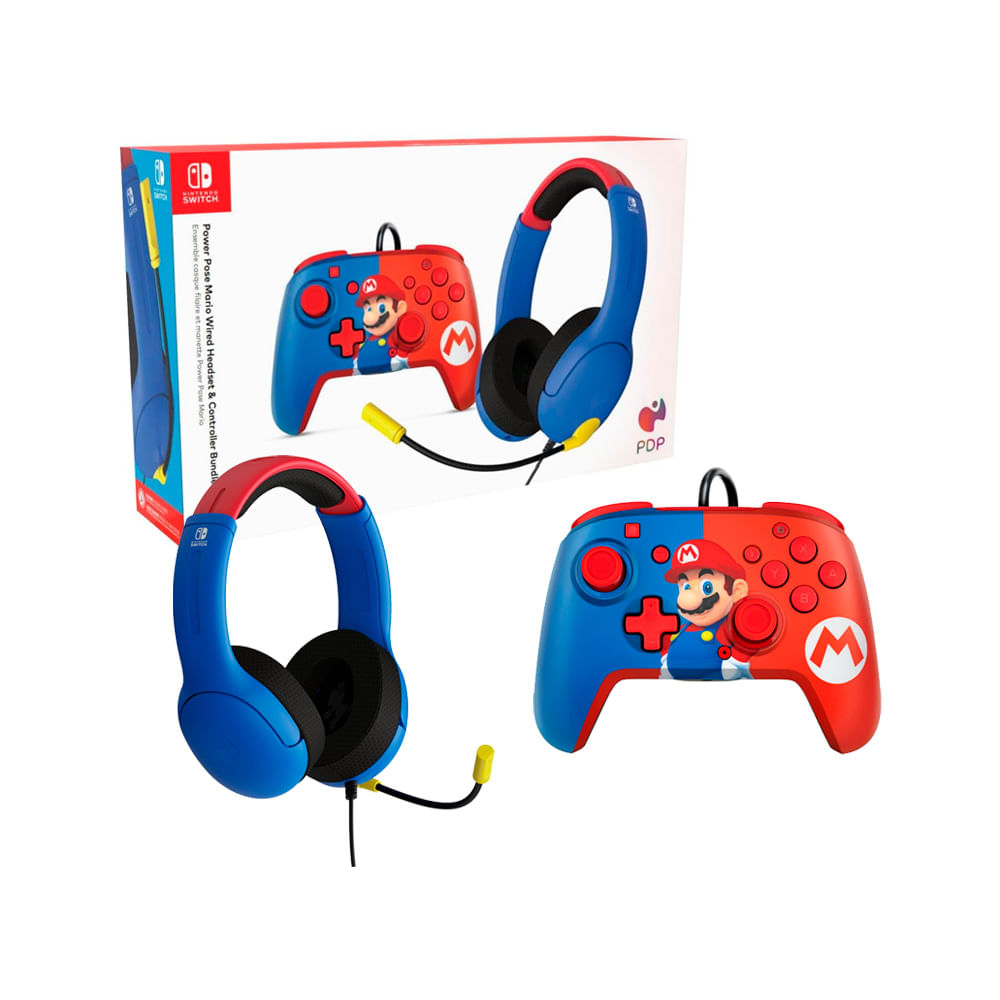 Mando Nintendo Switch Incluye Audifono con Micro Mario