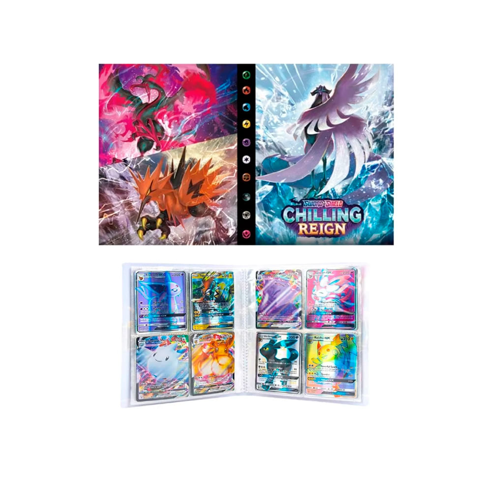 Folder 4 Bolsillos 240 Cartas Aves Legendarias