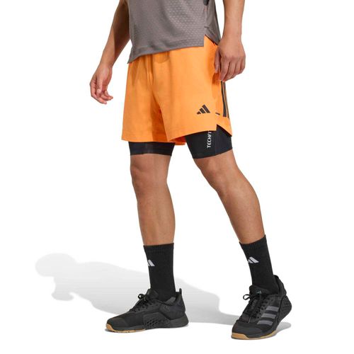 Short Deportivo Adidas Hombre D4T Power Short Ka1197 Naranja