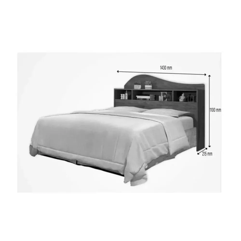 Cabecera de Cama Irlanda color Marrón 1.5 plaza TU MESITA