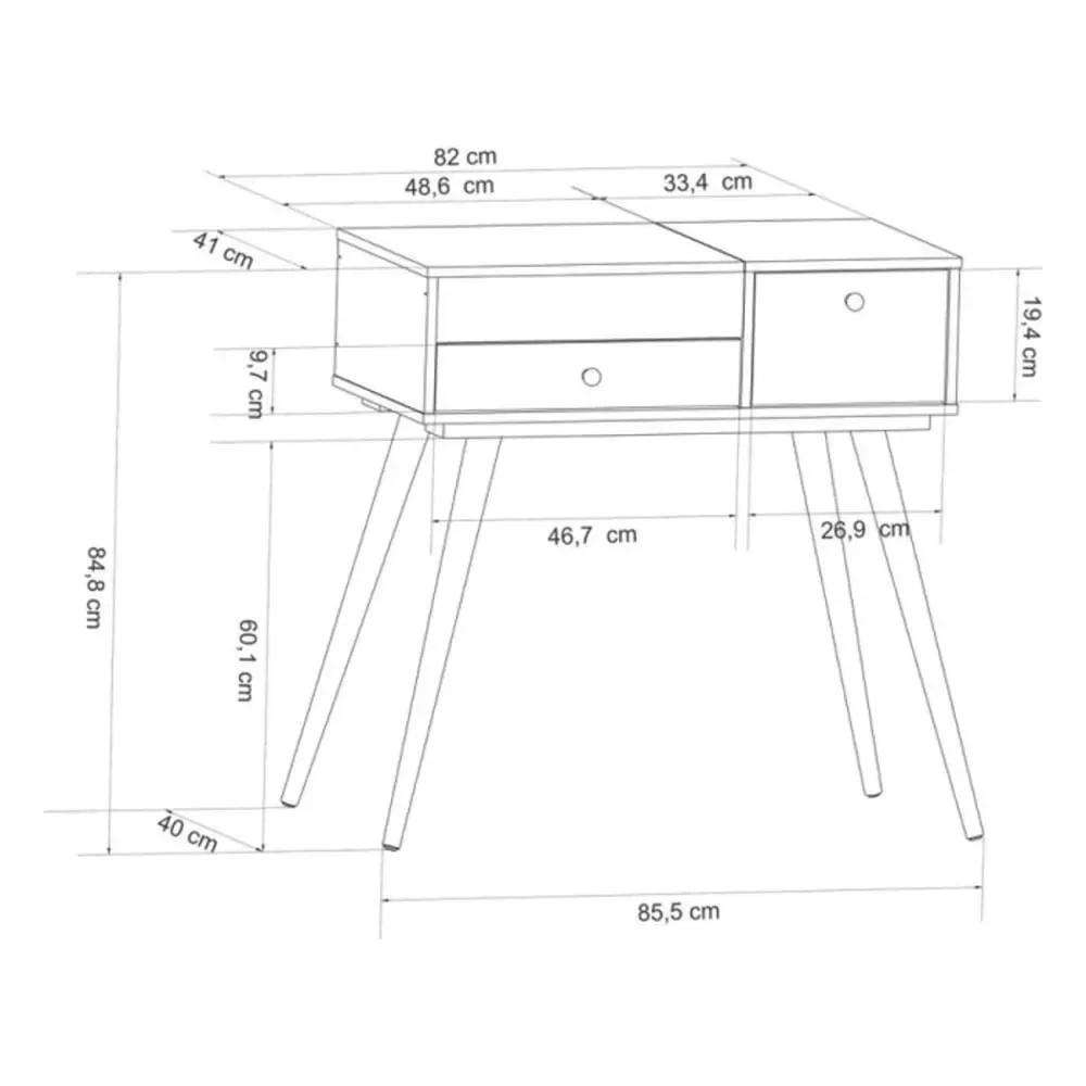 Tocador Vintage Maju color blanco TU MESITA