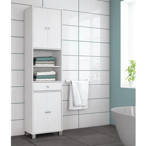 Mueble Vertical de Baño Amadeus color Blanco TU MESITA