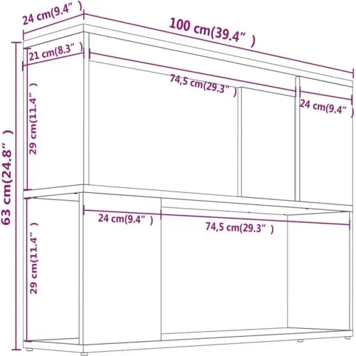 Librero Estante TU MESITA Carly color Negro