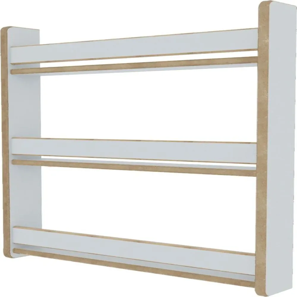 Librero Infantil TU MESITA Flotante Leo color Blanco 3 niveles