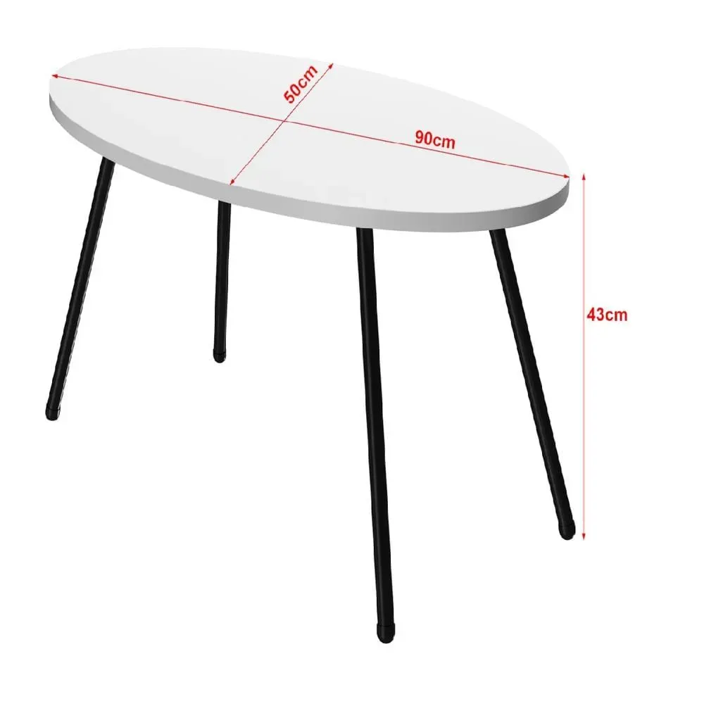 Mesa Clásica de Centro TU MESITA Romina color Blanco