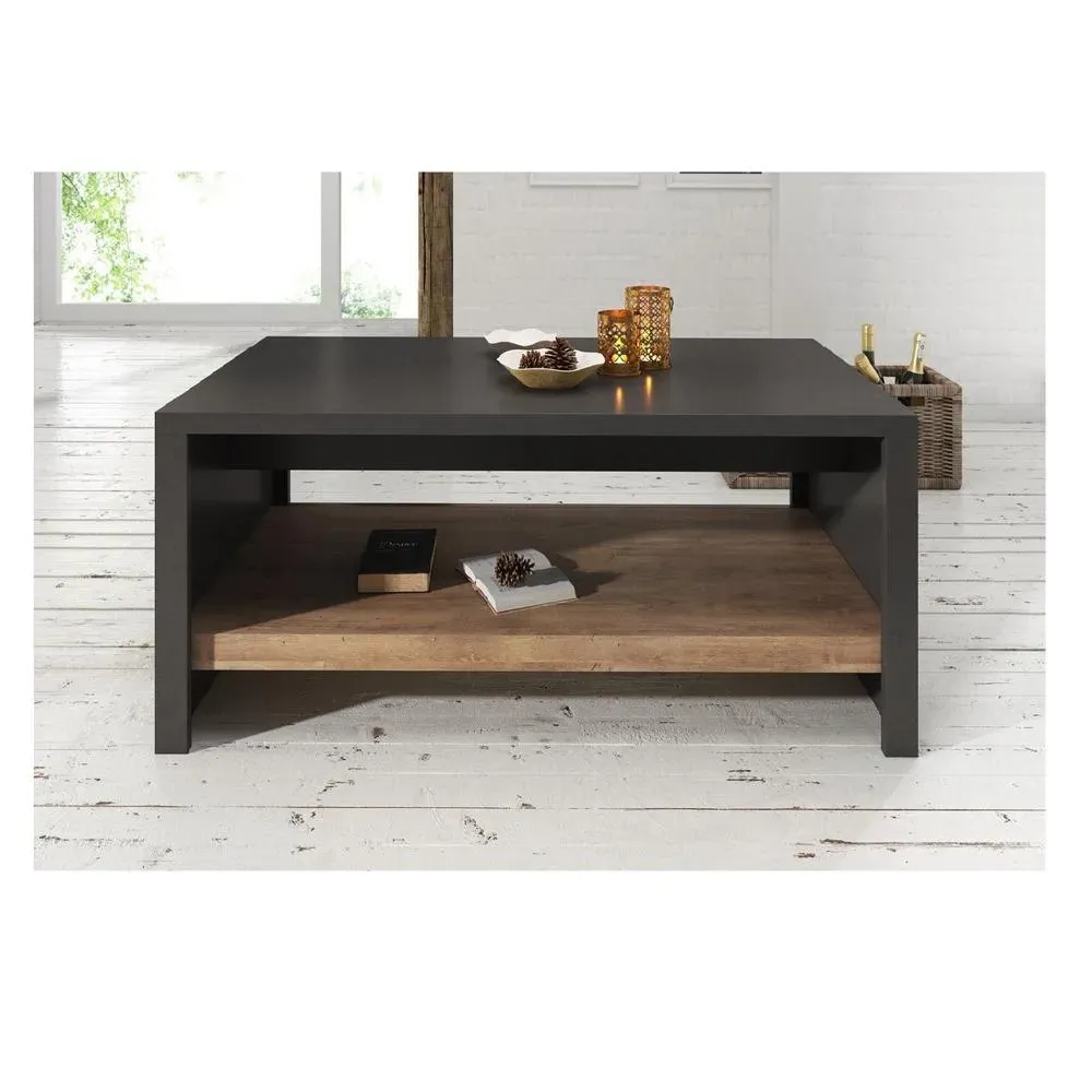 Mesa de Centro TU MESITA Ehel color Marrón/Negro