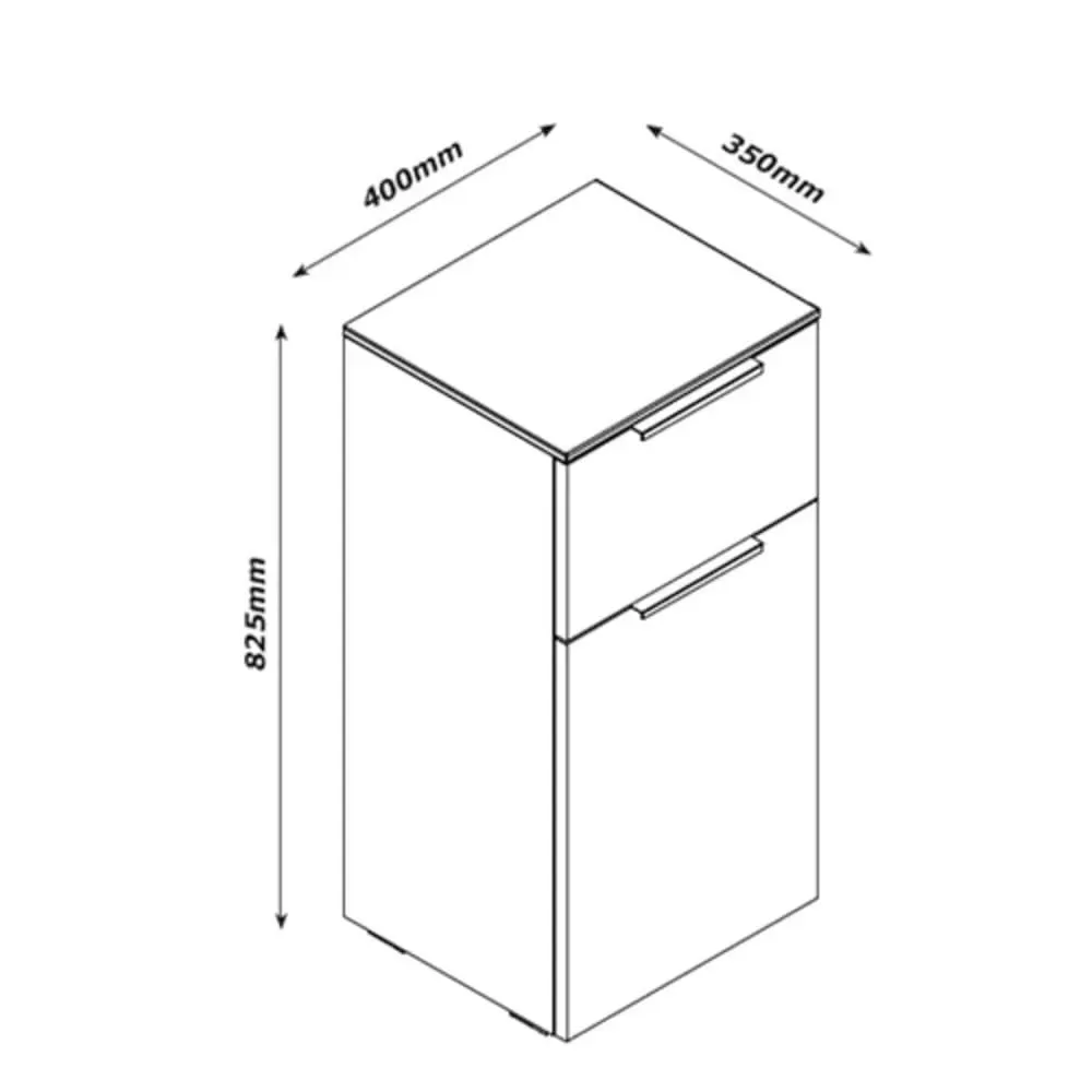 Mueble Organizador de Baño Sawia Blanco