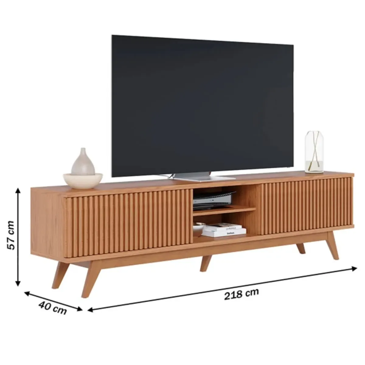 Mesa de TV Moderna Alexis color Marrón TU MESITA