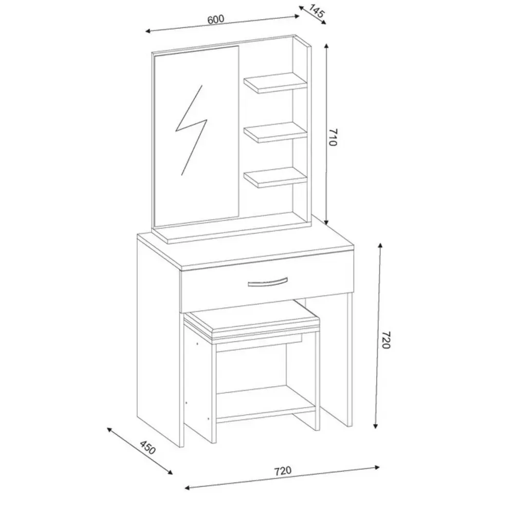 Tocador Moderno Caylloma