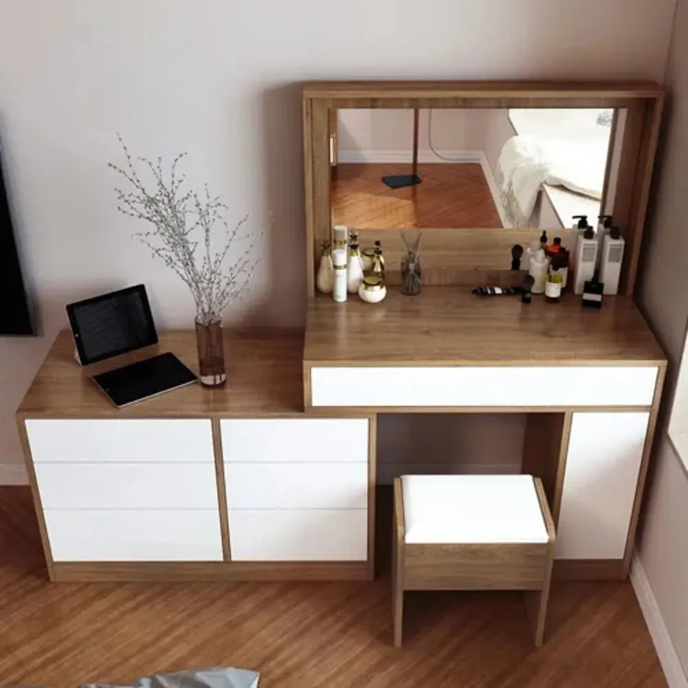 Tocador Contemporáneo Caldo Marrón 180cm