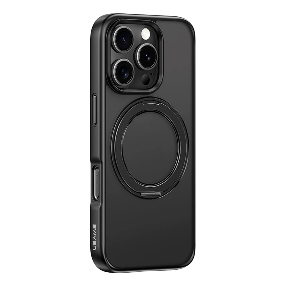 Case Magsafe+soporte rotable para iPhone 16 Pro 6.3?Negro