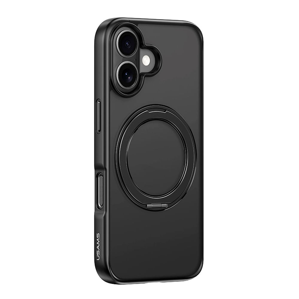 Case Magsafe+soporte rotable para iPhone 16 Plus 6.1? USAMS Negro